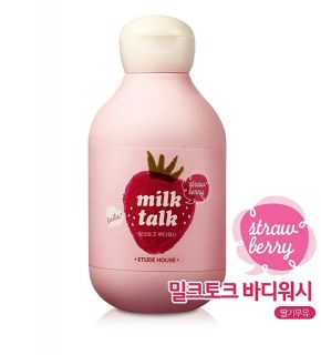 ETUDE HOUSE*Milk Talk Body Wash (Strawberry milk) 1pcs