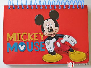 Disney Mickey Mouse Red Spiral Autograph Book   New  Mv2