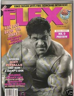 FLEX Bodybuilding Muscle Fitness Magazine Lou Ferrigno /Kevin Levrone 
