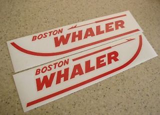 Boston Whaler Boat Decals Die Cut 2 Pak 18 FREE SHIP + Free Fish 