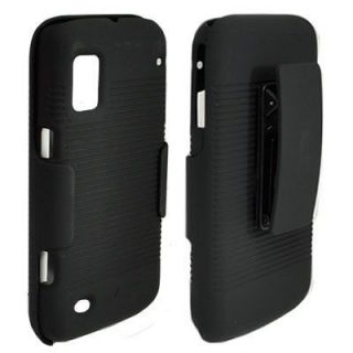   Shell Holster Cover Skin Case+Stand for Boost Mobile ZTE Warp N860