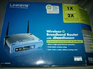Linksys Wireless G Broadband Router WRT54GS with Speed Booster
