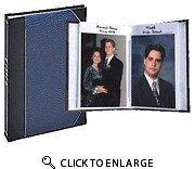   Le Memo Photo Album, Holds 50 5X7 Photos, Black with Red Borders