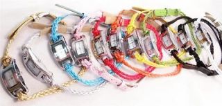 Ieke Braided Leather Cord Wrap Watches Many Colors NWT