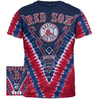 Boston Red Sox   Logo V Dye T Shirt Music Artist Band Tee Shirt