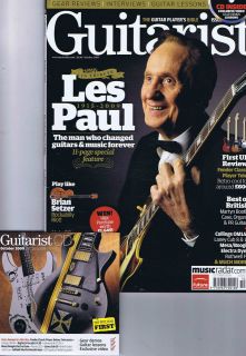 LES PAUL / BRIAN SETZER / ACE FREHLEY Guitarist magazine + CD No. 321 
