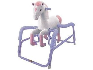   Pink And Purple Rocking Spring Horse Pretend Play Ride On Fun New