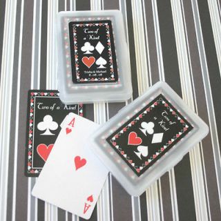 Personalized Two of a Kind Playing Cards Wedding Favors