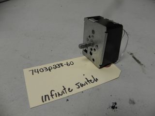MAYTAG ELECTRIC RANGE 7403P23860 INFINITE CONTROL SWITCH USED PART 