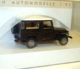 Busch of Germany 187 scale Toyota FJ 40 Land Cruiser Brown 1/87