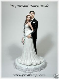 Nurse Medical Bride Wedding Cake tops topper Bride 49NU