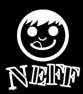 inches Neff Skateboarding Hat Logo Decal/Sticker