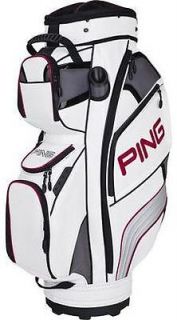2013 Ping DLX Golf Cart Bag White/Charcoal Color Brand New 14 Way Top