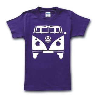 Volkswagen Bus/Vanagon 1960 VW Van Camper Purple Top T Shirt Size Xs 