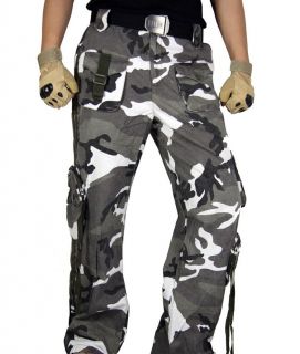 ClotheSpace Mens Military Snow Camo Cool Pants MP20 W28