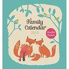 KTwo FAMILY CALENDAR 2013 planner/organi​ser with pockets for notes 