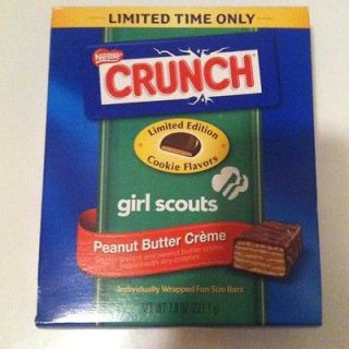   Crunch Girl Scouts PEANUT BUTTER CREME Cookies Bars 7.8oz Scout Fresh