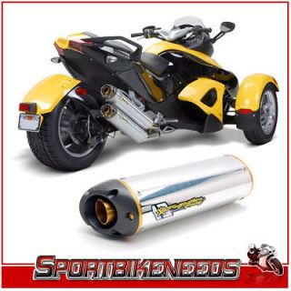 Can Am Spyder Two Brothers Dual Aluminum Exhaust 08 10