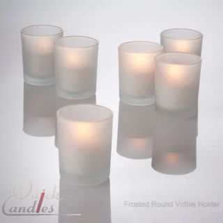 Lot of 72 Frosted Glass Votive Candle Holders