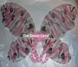 PINK Camo WINGS Girl Dress up Birthday Costume Party Camouflage 