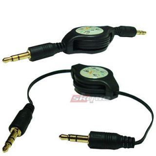 x2 AUX CAR AUDIO CABLE 3.5MM For Apple IPOD Touch IPHONE 4 4S 3Gs 3G 