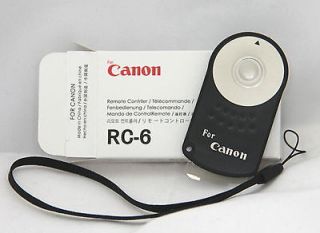 Remote Control Canon EOS T3i,60D,T2i,5D II,T1i,XSi,7D RC 6 + free 