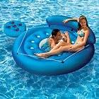 Poolmaster French Pocket Convertible Island Inflatable Pool Float 