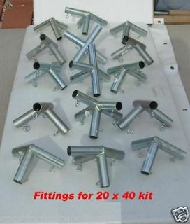 20x40 Flat Style Canopy Shade Tent Car Boat Connectors (fitting) Only 