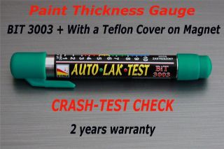 Paint Thickness Meter Gauge BIT 3003 + TEFLON COVER CRASH CHECK TEST 