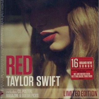 TAYLOR SWIFT RED CD NEW ZINEPAK LIMITED EDITION W/ POSTER MAGAZINE 
