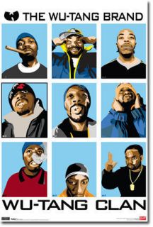 WU TANG CLAN Poster   Hip Hop Collage Full Size ~ The Wu Tang Brand