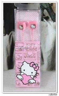 New Cute Hello Kitty Earphone for Android Mobile Earbuds 3.5mm Ip4  