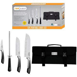 Top Chef™ Basic Stainless Steel Knife Set   5 Pcs   Ice Tempered 