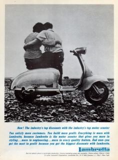 1962 Lambretta TV 175 Motor Scooter Original Moped Ad