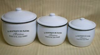 white kitchen canisters in Kitchen, Dining & Bar