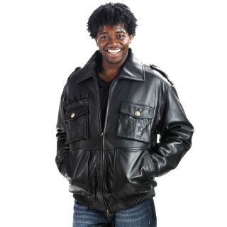 hip hop leather jacket in Mens Clothing