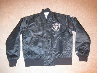 Rare Vintage 80s NFL Oakland Raiders Starter Satin Jacket Mens Size 