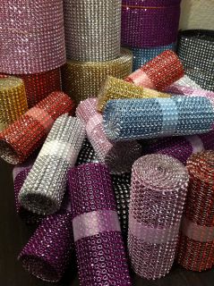 Diamond Rhinestone Ribbon Mesh Wrap Wedding Decorations Supplies 4.5 