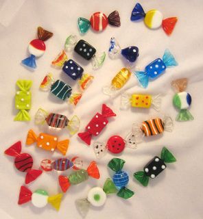   30 Murano Art Glass Dish Candies Candy Christmas Tree ORNAMENTS Favors