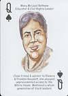 MARY McLeod BETHUNE Educator Civil Rights Playing Card