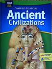Holt World History Ancient Civilizations text book