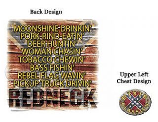 DIXIE T SHIRT REDNECK MOONSHINE DRINKIN REBEL FLAG PICKUP TRUCK P1706