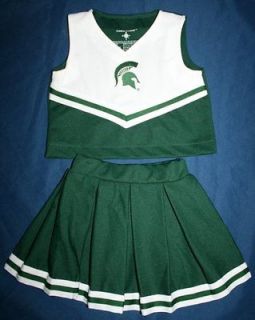   4T Michigan State Spartans Cheerleader Dress Uniform Costume Set
