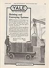 1921 Yale & Towne Mfg Co Stamford CT Ad Hoisting & Conveying Systems