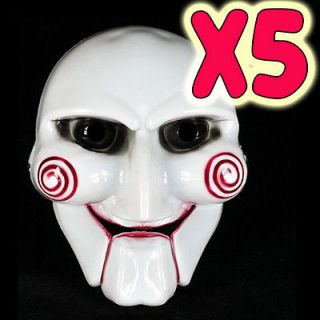 Mask White Full Face Cosplay Saw Puppet Masquerade Horror Scary