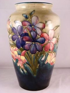 Exquisite Large Spring Flowers Vase by Walter Moorcroft.1940s