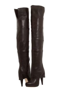 486 Report Signature Fitzgerald Dark Brown Leather Over The Knee 