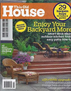 THIS OLD HOUSE MAGAZINE OUTDOOR BACKYARD DECKING PLANTS