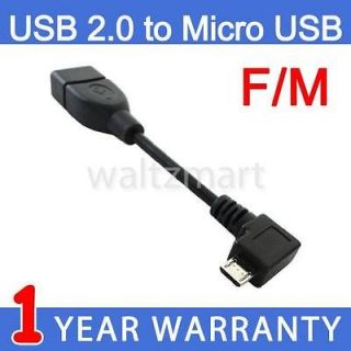   Micro B Male to USB A Female OTG Adapter Cable for Cellphone Tablet
