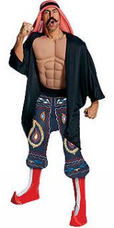 Mens Wrestling Halloween Costume Iron Sheik WWE Outfit Adult Wrestler